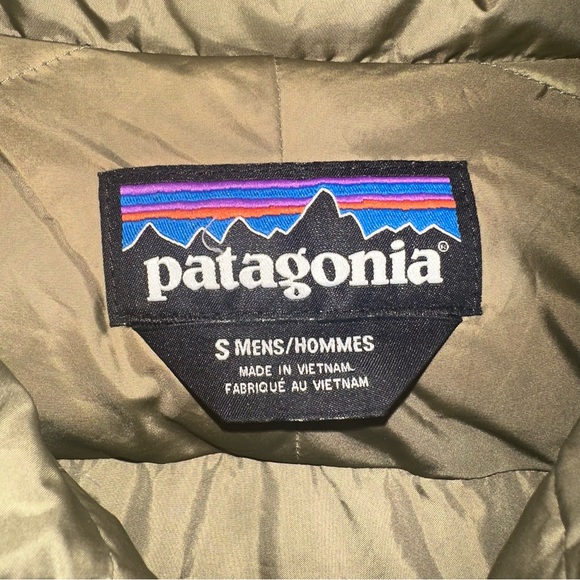 Patagonia Hi Loft Down Hoody Puffer Hooded Jacket RARE Camo Men's Size Small